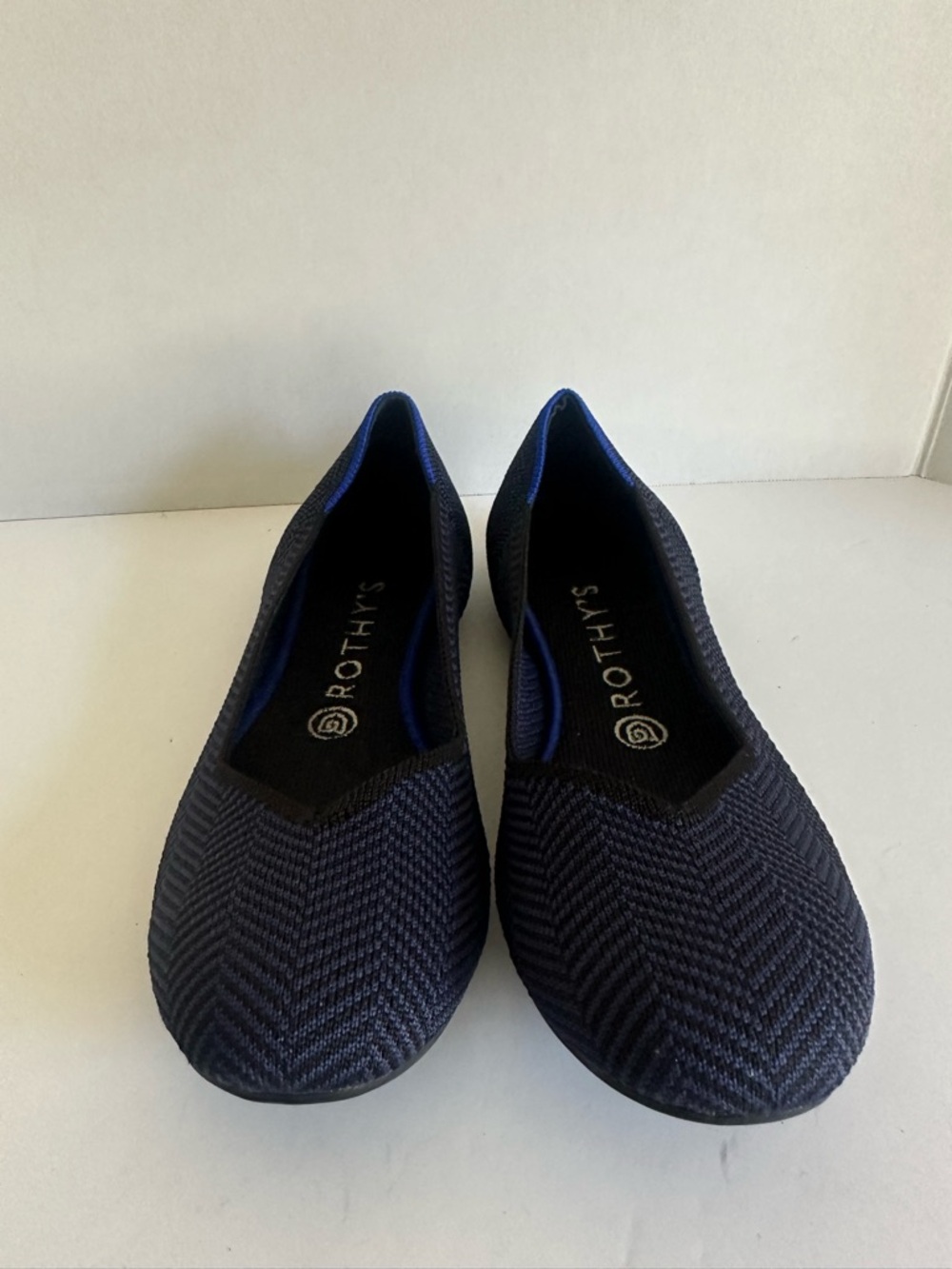 Rothy's Navy Knit Slip-On Ballet Flats